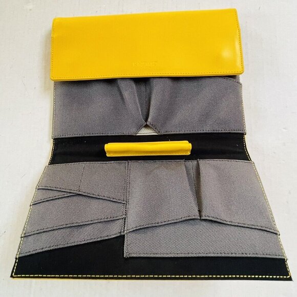 Knomo Knomad Travel Organizer Sleeve iPad Surface Pro Yellow Canvas - Picture 5 of 7